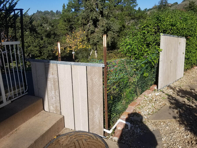 2021 12 04 Building tile wall barrier in Renaissance garden w Henry-401